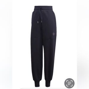 Adidas by Stella McCartney Black Jogger Sweatpants. Heavyweight, Pockets, Size S